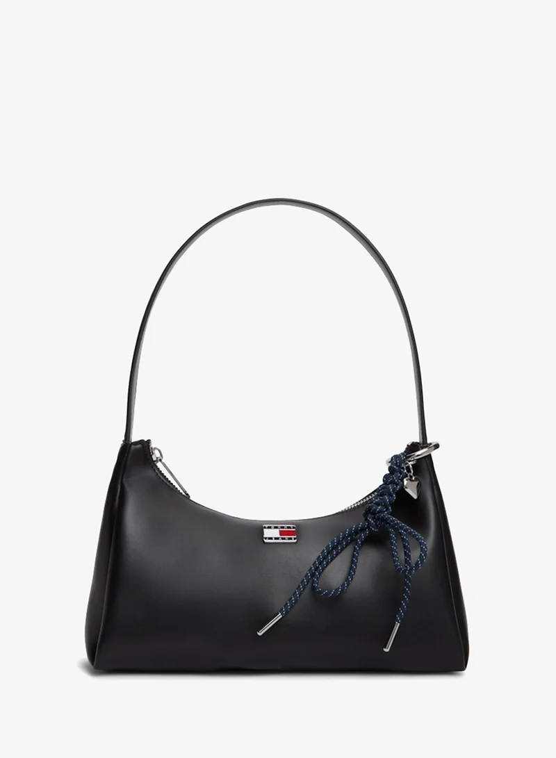 TOMMY JEANS Logo Charm Shoulder Bag